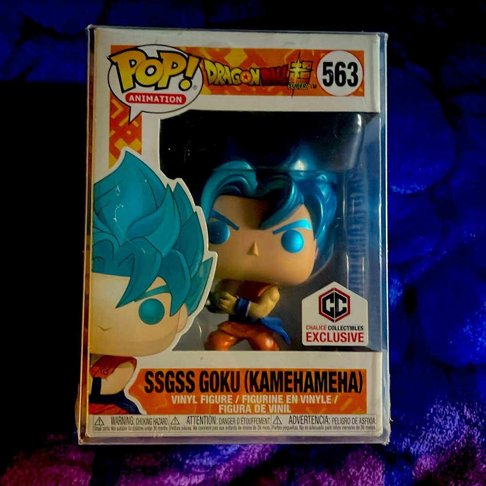 Funko PoP SSGSS GOKU (KAMEHAMEHA) Chalice Collectibles Exclusive.